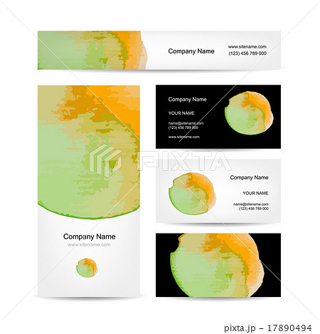 Business cards design, abstract watercolor 17890494