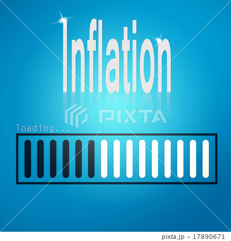 Inflation blue loading bar Inflation blue loading bar 17890671