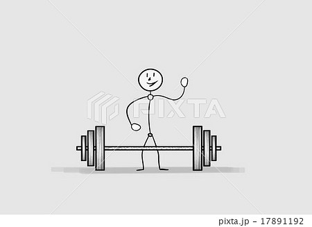 man with dumbbell 17891192