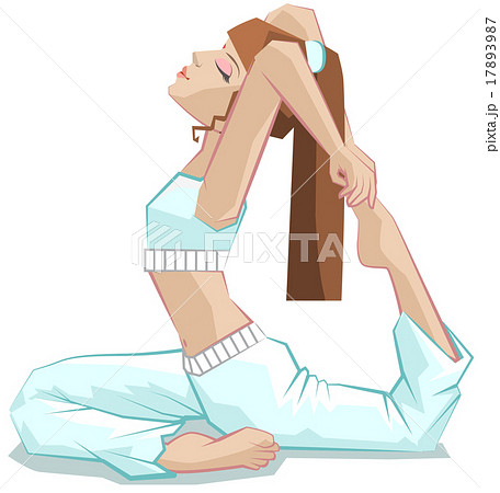 King pigeon pose. Beautiful girl yoga. Yoga asana King pigeon pose. Beautiful girl yoga. Yoga asana 17893987