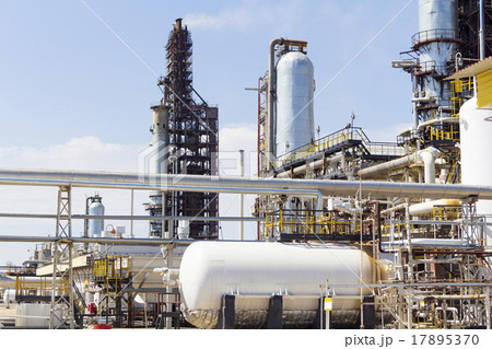 White tank on background refinery White tank on background refinery 17895370