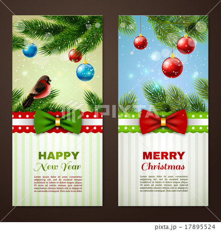 Christmas cards 2 banners set  17895524