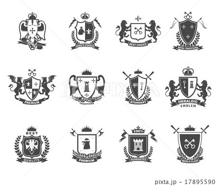 Heraldic Premium Quality Emblems Set Heraldic Premium Quality Emblems Set 17895590