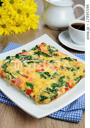 Vegetable omelet with spinach Vegetable omelet with spinach 17895596