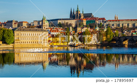 View of Mala Strana and Prague castle over Vltava View of Mala Strana and Prague castle over Vltava 17895697