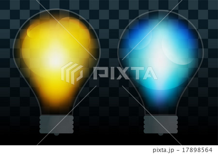 Bulb lamp transparent isolated 17898564
