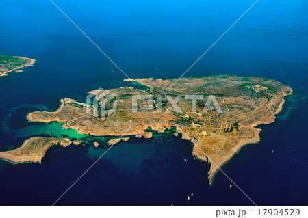 Comino Island aerial bird view Comino Island aerial bird view 17904529