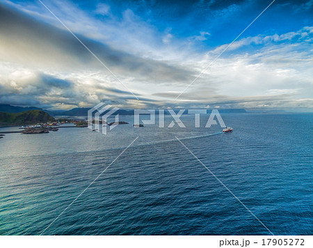 Hurtigruten from air Hurtigruten from air 17905272