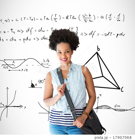 Composite image of portrait of casual young woman Composite image of portrait of casual young woman 17907068