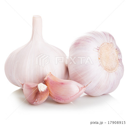 Garlic isolated on white background Garlic isolated on white background 17908915