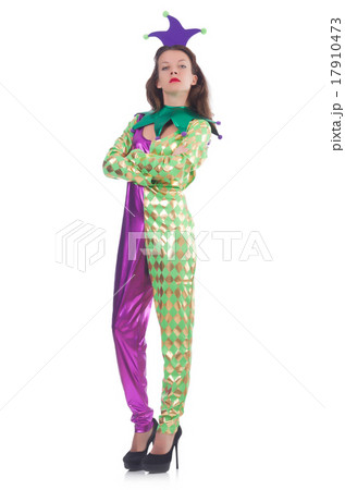 Funny clown isolated on white Funny clown isolated on white 17910473