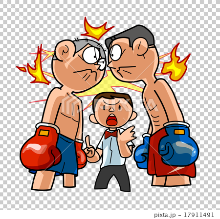 ボクシング01 火花のイラスト素材