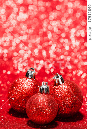 Beautiful red christmas balls Beautiful red christmas balls 17912840
