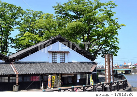 山居倉庫 山形県酒田市の観光スポット の写真素材 山居倉庫 山形県酒田市の観光スポット の写真素材