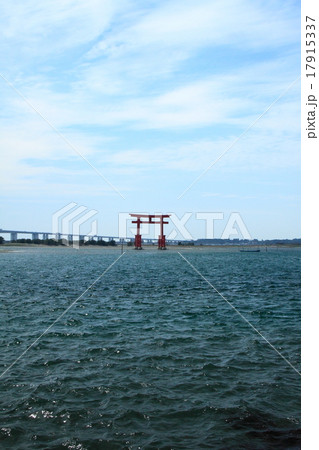 弁天島と浜名湖大橋の写真素材