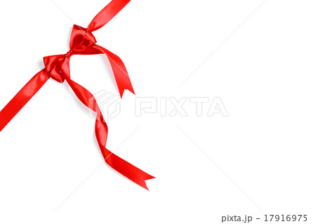 Red ribbons with bow 17916975