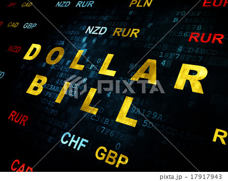 Banking concept: Dollar Bill on Digital background Banking concept: Dollar Bill on Digital background 17917943