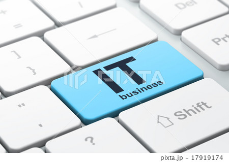 Finance concept: IT Business on computer keyboard 17919174