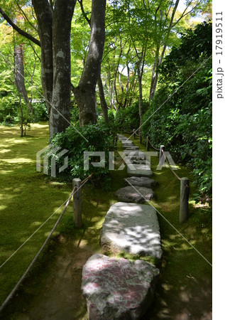 大河内山荘庭園　石畳 17919511