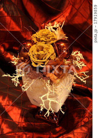 Christmas decoration with brown ornaments Christmas decoration with brown ornaments 17919859