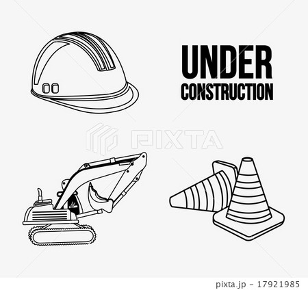 under construction design over white background vector illustrat 17921985