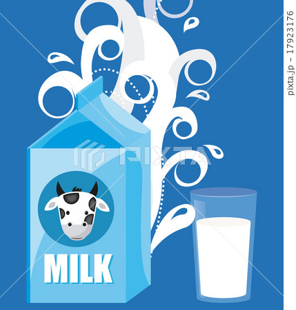 fresh milk designのイラスト素材 [17923176] - PIXTA