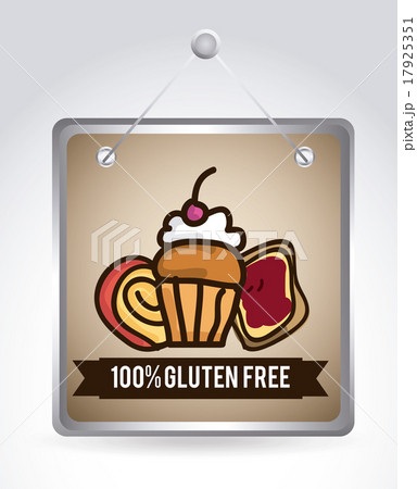 bakery desin over beige backround vector illustration 17925351