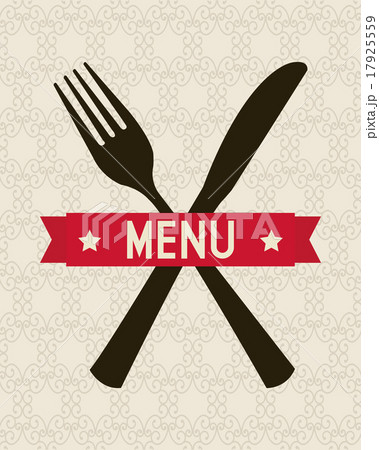 menu design over white background vector illustration 17925559
