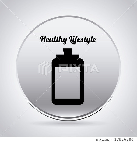 healthy lifestyle over gray background vector illustration healthy lifestyle over gray background vector illustration 17926280