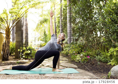 Woman practicing yoga 17928456