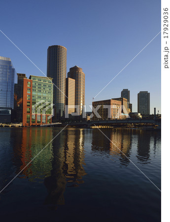 View of buildings in Fort Point Channel in morning 17929036