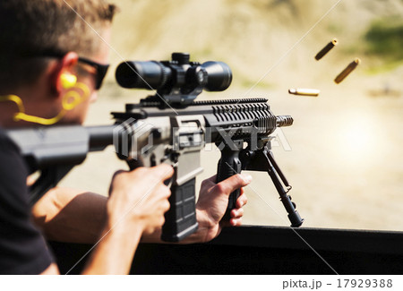 Man shooting rife Man shooting rife 17929388
