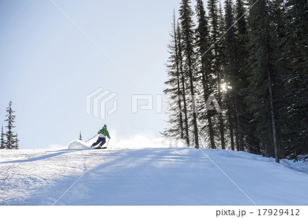 Man skiing downhill Man skiing downhill 17929412