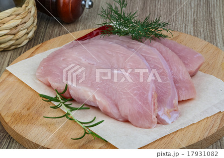 Raw turkey steak 17931082