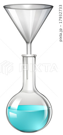 Blue liquid in glass tube Blue liquid in glass tube 17932733