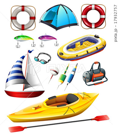 Fishing equipments and boats Fishing equipments and boats 17932757