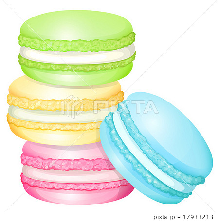 Stack of colorful macaron 17933213