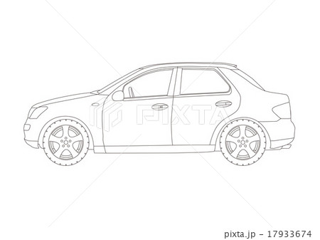 自動車線画イラスト 17933674