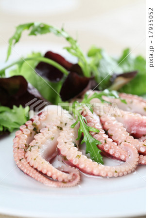 Octopus with salad 17935052