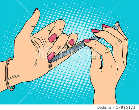 Nail care beauty woman 17935173