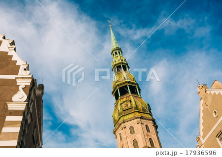 Tower of Saint Peters Church in Riga, Latvia. Tower of Saint Peters Church in Riga, Latvia. 17936596
