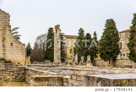 Ruins of roman theatre in Arles - UNESCO site Ruins of roman theatre in Arles - UNESCO site 17938141
