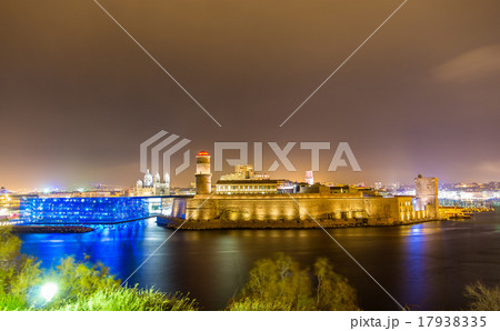 Night view of Fort Saint-Jean and Cathedral 17938335
