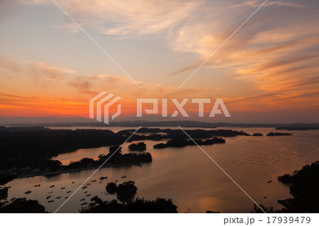 松島夕焼け 17939479