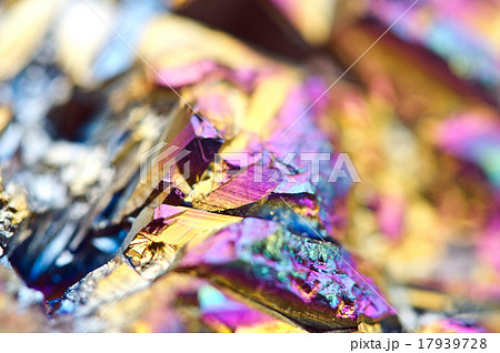 Thin layer of the titan on a quartz surface Macro Thin layer of the titan on a quartz surface Macro 17939728