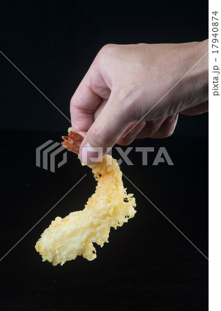 japanese cuisine. tempura prawn on the background japanese cuisine. tempura prawn on the background 17940874