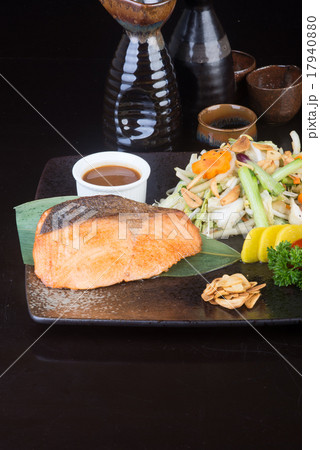 japanese cuisine. fried fish on the background 17940880