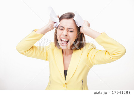 picture of a business woman in stress picture of a business woman in stress 17941293