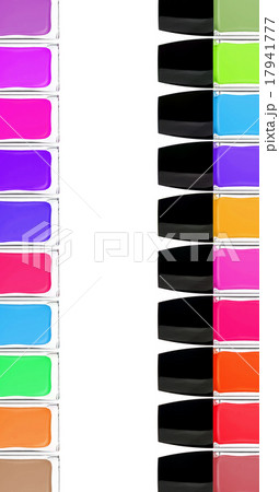 set of colorful nail polishes isolated on white set of colorful nail polishes isolated on white 17941777