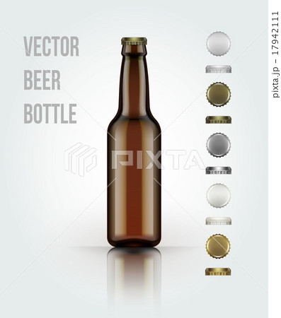 Blank glass beer bottle for new design. Vector Blank glass beer bottle for new design. Vector 17942111